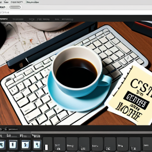 **

A cluttered, overflowing CSS file on a computer screen. Empty coffee cups and crumpled paper surround the keyboard. The mood is stressed and frustrated. Caption overlay: "CSS Maintenance Nightmare: Before Modularization".

**