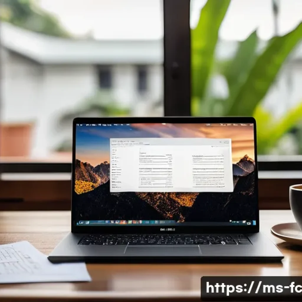 CSS 아키텍처 패턴의 최신 동향 - A modern web developer workspace featuring a sleek laptop displaying modular CSS code on the screen,...