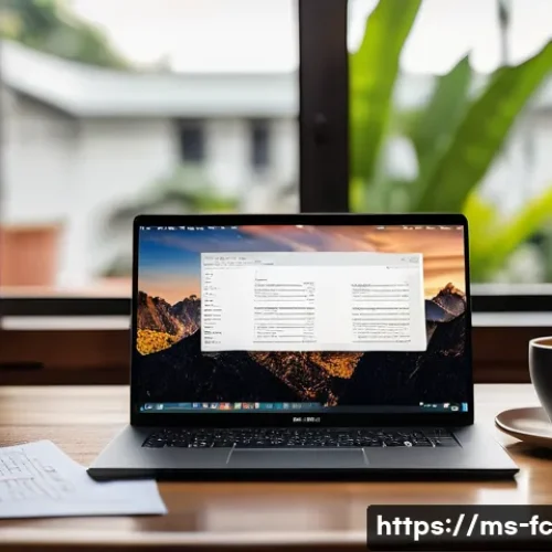 CSS 아키텍처 패턴의 최신 동향 - A modern web developer workspace featuring a sleek laptop displaying modular CSS code on the screen,...