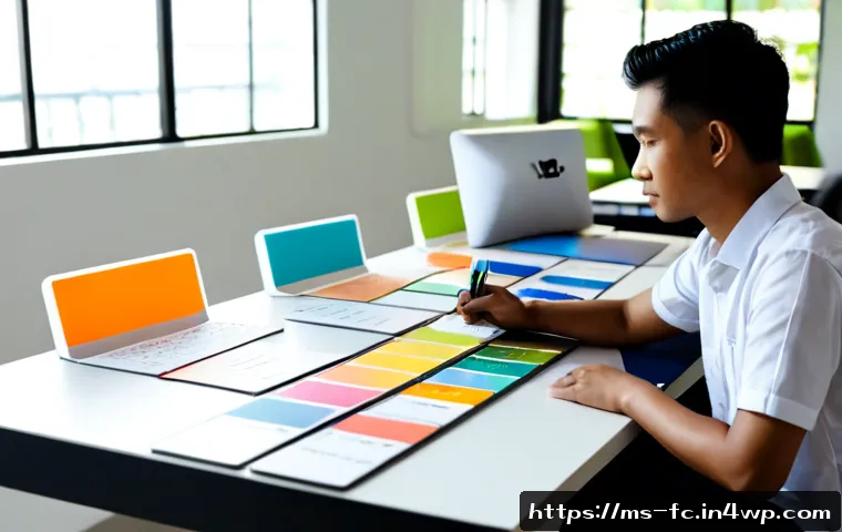 OOCSS로 디자인 시스템 구축하기 - Photorealistic modern Malaysian design studio, diverse Southeast Asian UX designers collaborating ar...